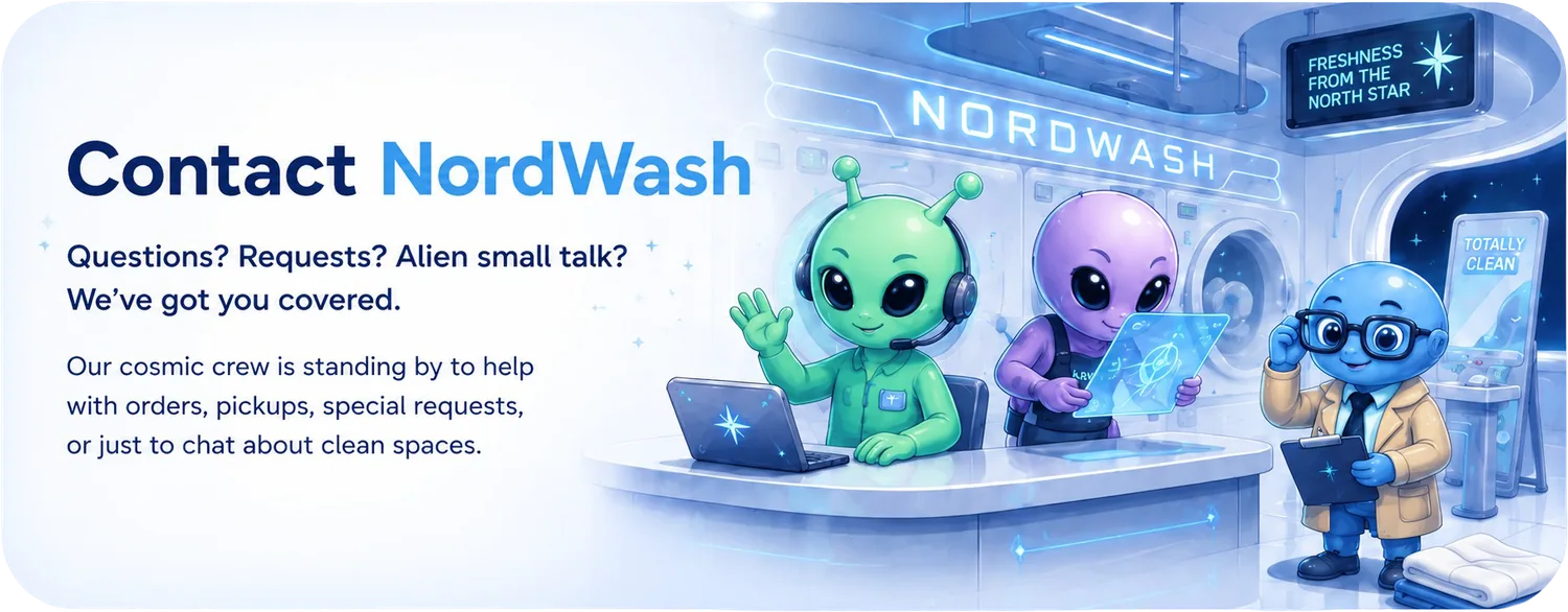 Contact NordWash — our crew replies faster than light