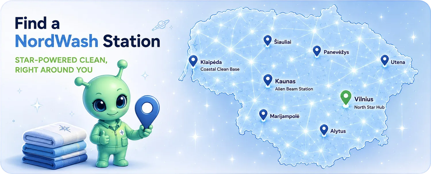 Our locations — find a NordWash station across Lithuania